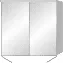 SA Alu-Spiegelschrank ARND Reflection (AU372) 760x800x166 Aluminium-farbig