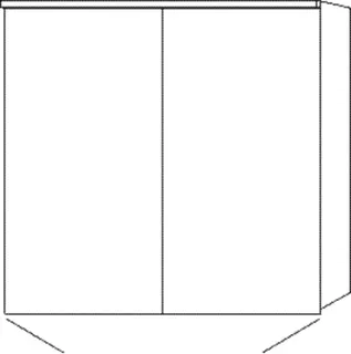 SA Alu-Spiegelschrank ARND Reflection (AU372) 760x800x166 Aluminium-farbig – Bild 2