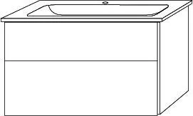 SA Set Keramik-Waschtisch 3way (BR324) 591x955x477 Eiche-Natural-Touch