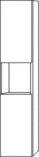 SA Hochschrank links 3way (BR114) 1700x350x345 Eiche-Tabak – Bild 2