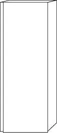 SA Mittelschrank links 3way (BR118) 850x300x345 Eiche-Natural-Touch