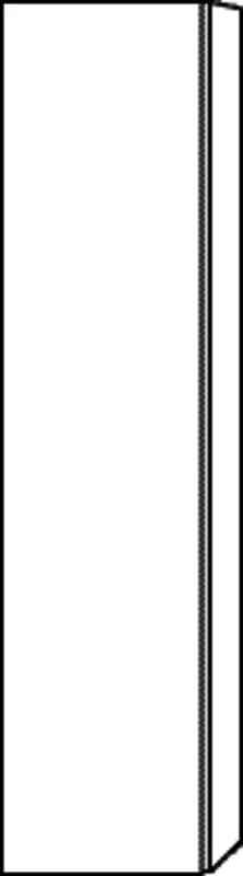 SA Hochschrank rechts 3way (BR165) 1700x400x197 Eiche-Natural-Touch