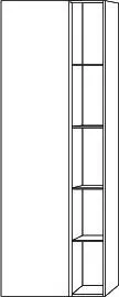 SA Stauraumschrank links 3way (BR180) 1700x600x345 Eiche-Natural-Touch – Bild 3
