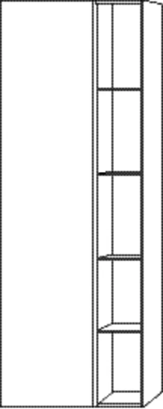 SA Stauraumschrank links 3way (BR180) 1700x600x345 Eiche-Natural-Touch
