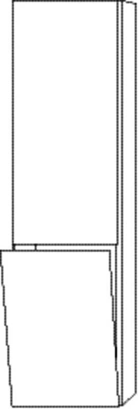 SA Stauraumschrank links 3way (BR184) 1700x450x345 Eiche-Tabak