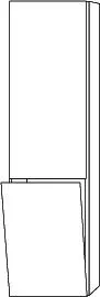 SA Stauraumschrank links 3way (BR184) 1700x450x345 Eiche-Tabak – Bild 2
