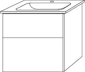 SA Set Keramik-WT 3way (BR322) 591x605x477 Eiche-Tabak