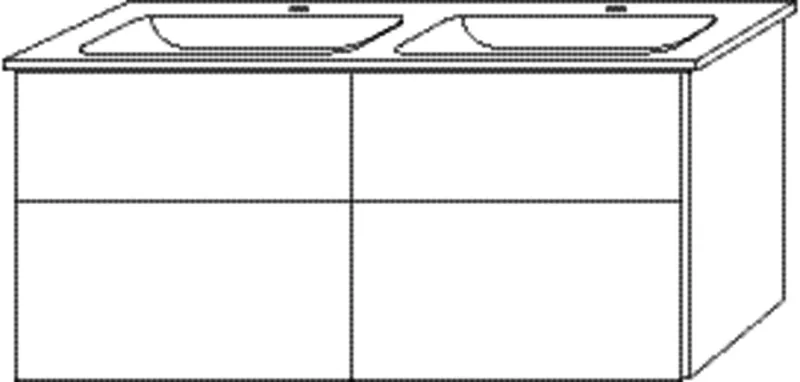 SA Set Keramik-Waschtisch 3way (BR328) 591x1255x477 Eiche-Natural-Touch