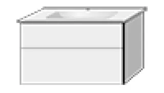 SA Set Keramik-Waschtisch 3way (BR481) 582x970x460 Eiche-Tabak