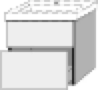 SA Waschtischunterbau mit Auszügen 3way (BR613) 593x600x447 Eiche-Tabak – Bild 2