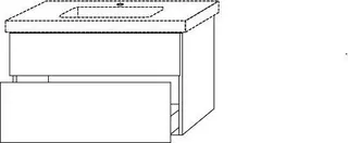 WTU mit 2 Auszügen 593x950x447mm more4YOU Eiche-Nebraska