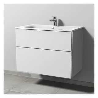 SA Waschtischunterbau mit Auszügen 3way (BR687) 582x785x472 Weiß-Soft