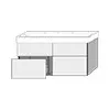 SA Waschtischunterbau mit Auszügen 3way (UM786) 593x1150x437 Eiche-Natural-Touch – Bild 3