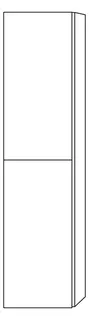 SA Hochschrank links 3way (SM094) 1700x400x345 Linde-Hell – Bild 3