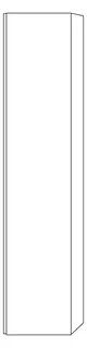 SA Hochschrank rechts 3way (BS109) 1700x350x345 Sandgrau-Matt – Bild 4