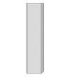 SA Hochschrank rechts 3way (BS109) 1700x350x345 Sandgrau-Matt – Bild 5