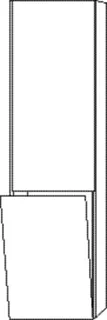 SA Stauraumschrank rechts 3way (BS185) 1700x450x345 Sandgrau-Matt – Bild 2