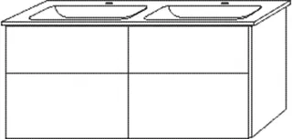 SA Set Keramik-WT 3way (BS328) 591x1255x477 Weiß-Glanz