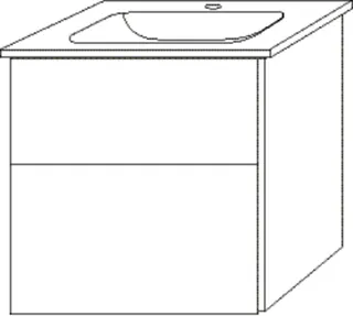 SA Set Keramik-WT 3way (BS479) 582x570x460 Weiß-Glanz