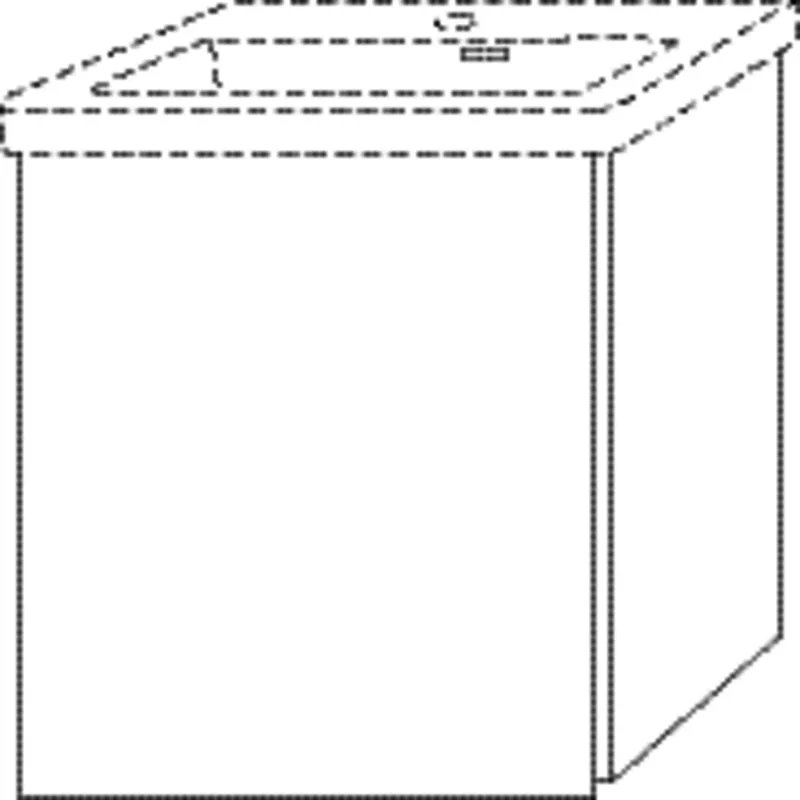 SA Waschtischunterbau links 3way (BS844) 517x457x391 Weiß-Glanz