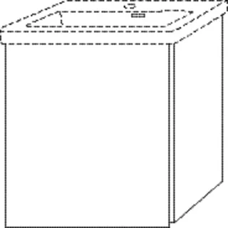 SA Waschtischunterbau links 3way (BS844) 517x457x391 Weiß-Glanz