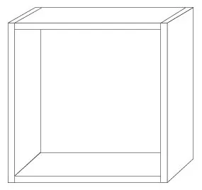 SA Regalmodul offen Cubes (CU110) 350x350x180 Weiß-Glanz – Bild 2