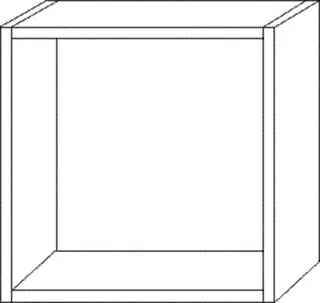 SA Regalmodul offen Cubes (CU110) 350x350x180 Eiche-Natural-Touch – Bild 2