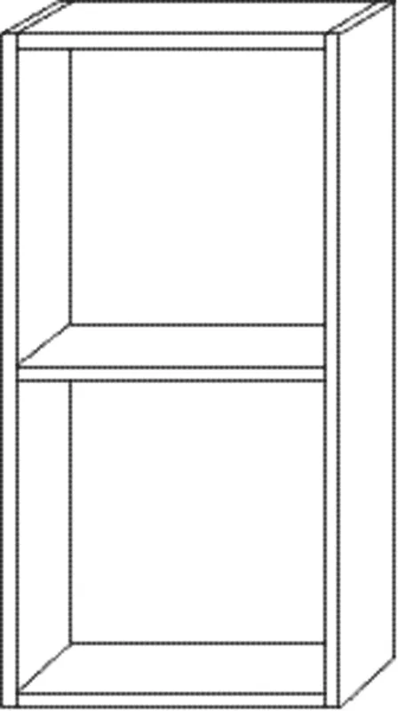 SA Regalmodul offen Cubes (CU111) 700x350x180 Eiche-Nebraska