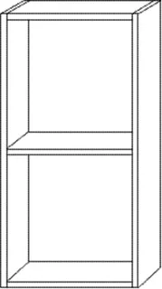 SA Regalmodul offen Cubes (CU111) 700x350x180 Eiche-Nordic – Bild 2