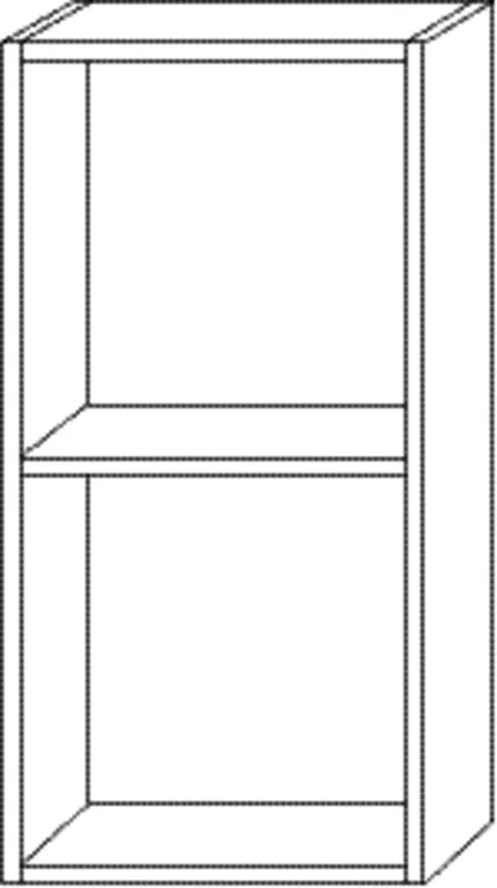 SA Regalmodul offen Cubes (CU111) 700x350x180 Eiche-Kansas