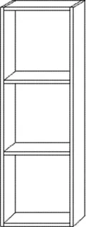 SA Regalmodul offen Cubes (CU113) 1050x350x180 Eiche-Nordic