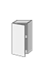 SA Regalmodul mit Tür Cubes (CU121) 700x350x346 Eiche-Nordic