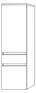 SA MS A: rechts CurveBay (CW100R) 1384x400x341 Eiche-Nebraska – Bild 2