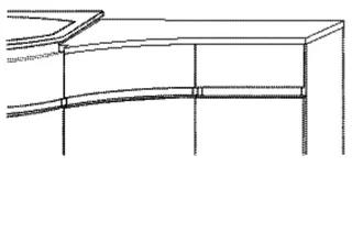 SA Abdeckpl. geschweift Anbau rechts CurveBay (CW401) 19x818x454 Weiß-Glanz – Bild 2