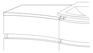 SA Abdeckpl. geschweift Anbau links CurveBay (CW40237) 19x418x454 – Bild 2