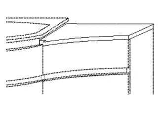 SA Abdeckpl. geschweift Anbau rechts CurveBay (CW40379) 19x418x454 – Bild 2
