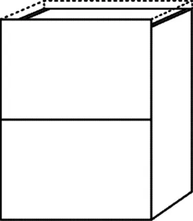 SA Anbauschrank mit Auszügen 4balance (DG100) 520x400x328 Weiß-Glanz