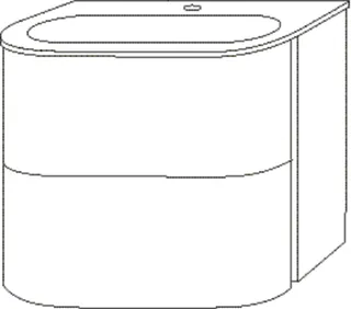 SA Set Keramik-WT mit Auszügen 4balance (DG401) 522x584x514 Weiß-Glanz