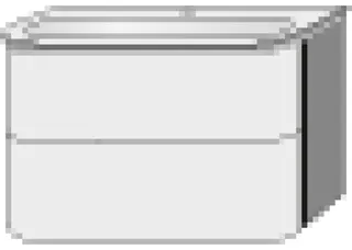 SA Set Glas-WT mit Auszügen u. LED 4balance (DL212) 535x784x514 Weiß-Glanz