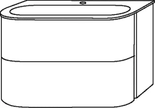 SA Set Keramik-Waschtisch mit Auszügen 4balance (DL402) 522x784x514 Weiß-Glanz – Bild 2