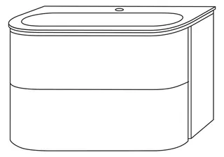 SA Set Keramik-Waschtisch mit Auszügen u. LED 4balance (DL41267) 535x784x514 – Bild 2