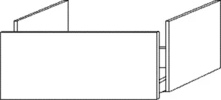 SA Waschtischunterbau mit Auszug 2morrow (G1323) 340x800x520 Weiß-Soft