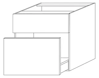 SA Unterschrank 2morrow (G2186) 510x500x520 Weiß-Hochglanz – Bild 2