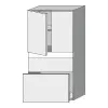 SA Mittelschrank 2morrow (G2225) 1105x700x350 Weiß-Glanz – Bild 3