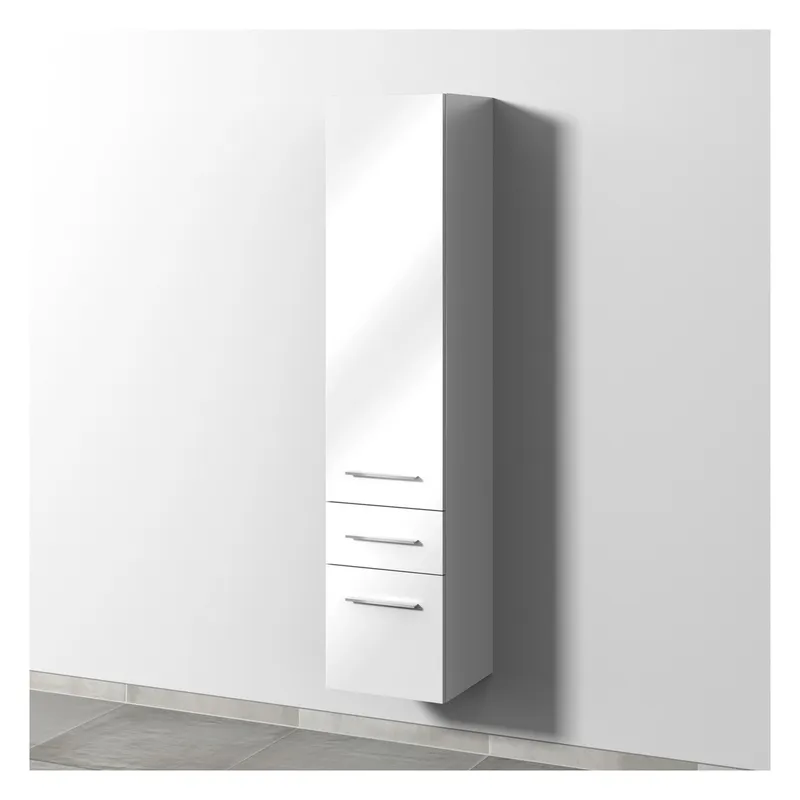 SA Hochschrank Anschlag links 2morrow (G2273L) 1615x350x350 Weiß-Glanz