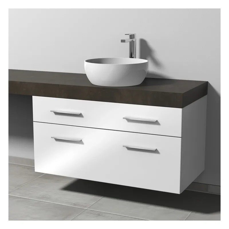 SA Waschtischunterbau mit Auszügen 2morrow (G2313) 510x1000x520 Weiß-Glanz