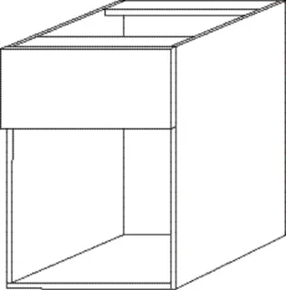 SA Anbau-/Solitärschrank 2morrow (G2351) 510x350x520 Weiß-Glanz – Bild 2