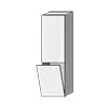 SA Hochschrank Anschlag links 2morrow (L2272L) 1615x450x350 Eiche-Kansas – Bild 4