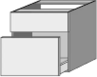 SA Unterschrank 2morrow (P1186) 510x500x520 Eiche-Nordic