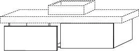 SA Waschtischunterbau mit Auszügen 2morrow (P1328) 340x1400x520 Weiß-Soft – Bild 3